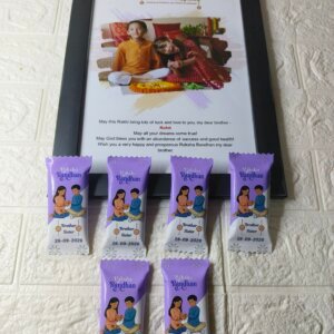 Raksha Bandhan Gift for Sister | Customised Photo frame or 6 Personalised Chocolate, raksha bandhan gift for brother, Raksha Bandhan gift under 500